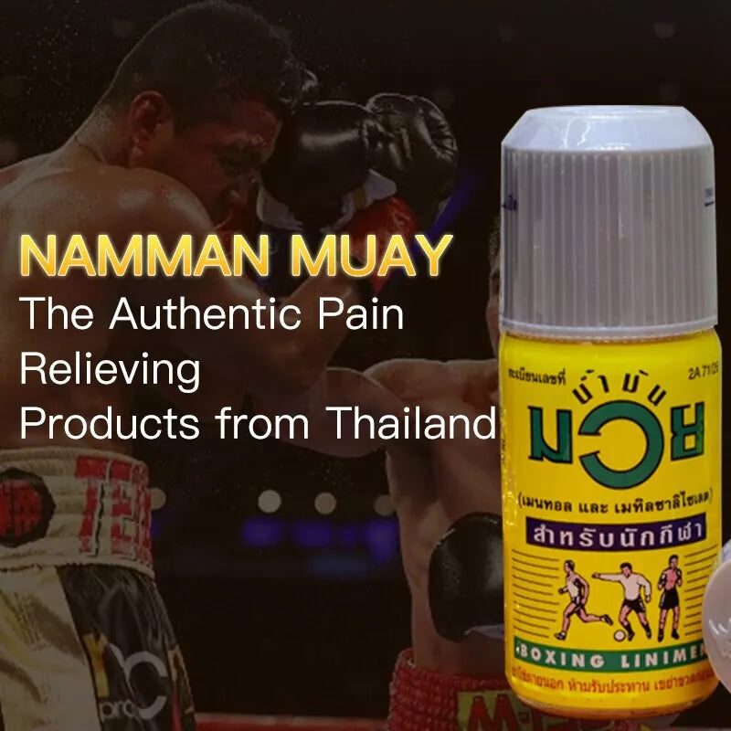 Namman Muay Boxing Liniment – Thai Boxing Analgesic Balm Oil for Massage Muscle Joint 120ml